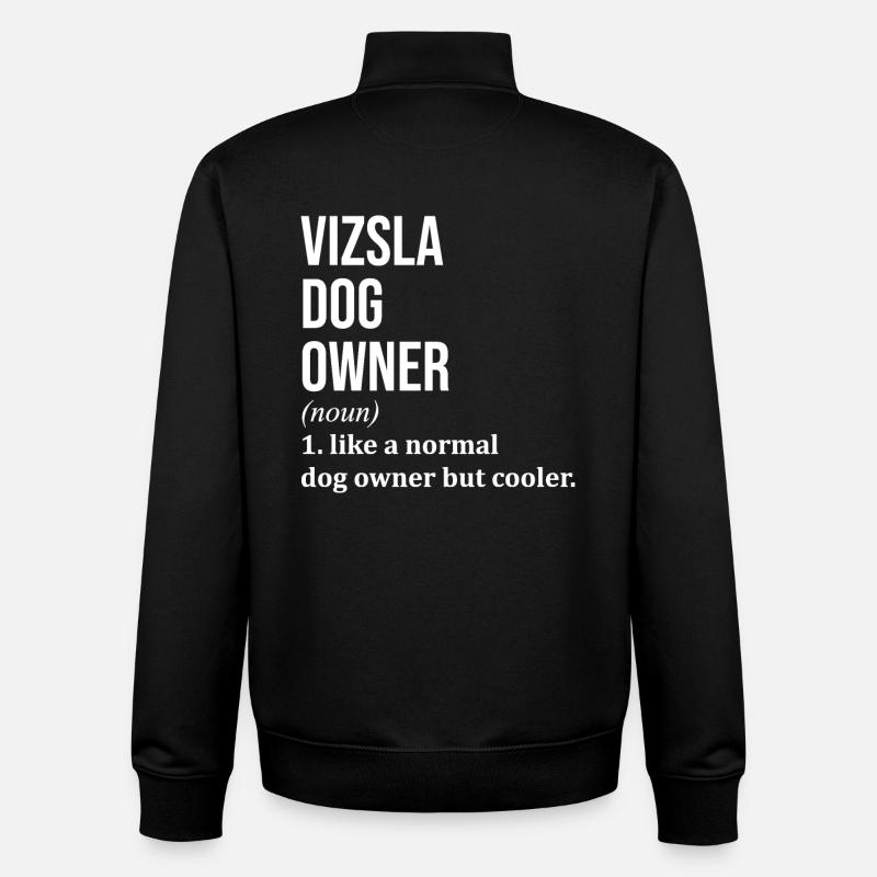 Vizsla - Sweat zippé unisexe en coton bio Stanley/Stella - noir