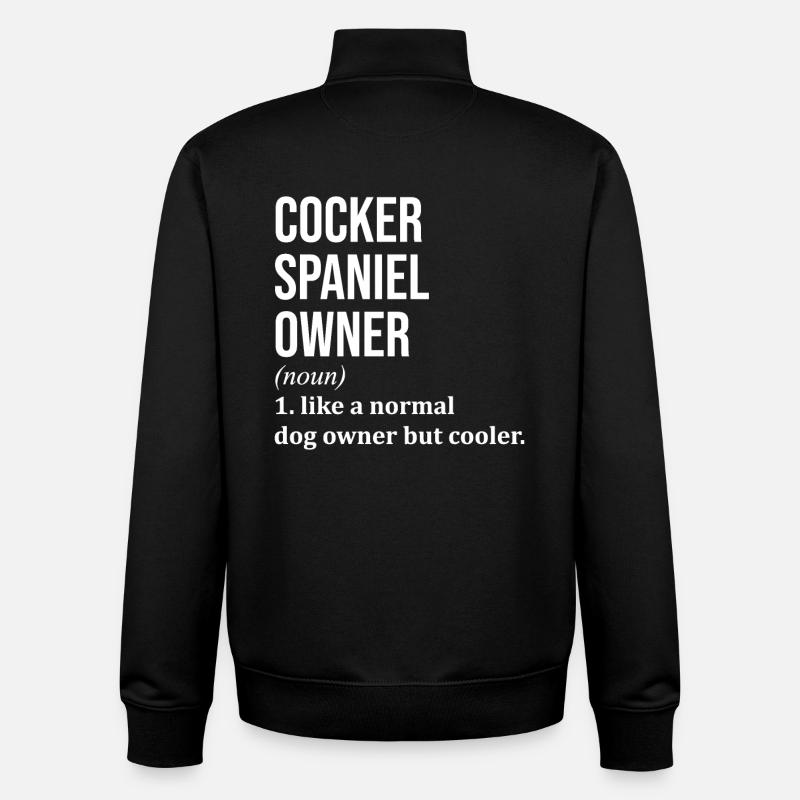 Cocker Spaniel - Unisex Organic Zip Sweatshirt von Stanley/Stella - Schwarz