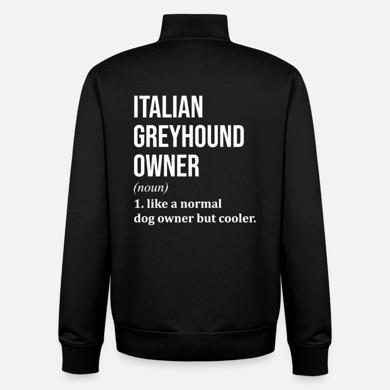 Windhund - Unisex Organic Zip Sweatshirt von Stanley/Stella - Schwarz