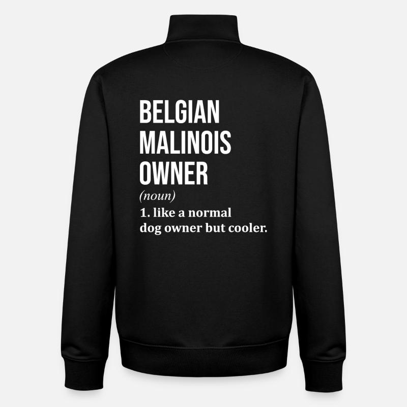 Belgischer Malinois - Unisex Organic Zip Sweatshirt von Stanley/Stella - Schwarz