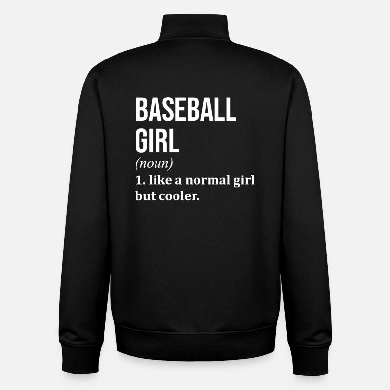 Baseball - Unisex Organic Zip Sweatshirt von Stanley/Stella - Schwarz