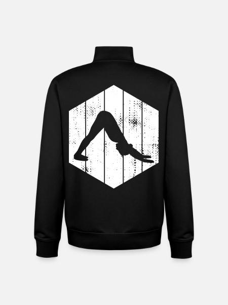 Yogini Sketch - Unisex Organic Zip Sweatshirt by Stanley/Stella - black