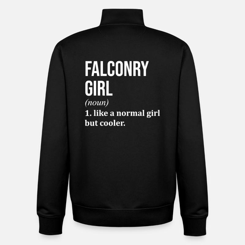 Falknerei - Unisex Organic Zip Sweatshirt von Stanley/Stella - Schwarz
