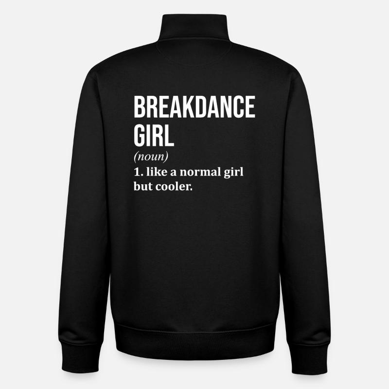 Breakdance - Unisex Organic Zip Sweatshirt von Stanley/Stella - Schwarz