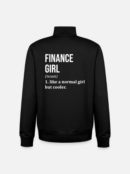 Finance Finance Finance - Unisex Organic Zip Sweatshirt by Stanley/Stella - black