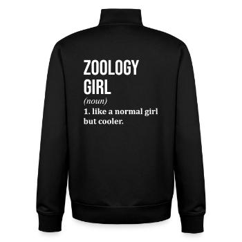 zoologie - Sweat zippé unisexe en coton bio Stanley/Stella - noir - Dos - AI Model Male 185 light (185cm)