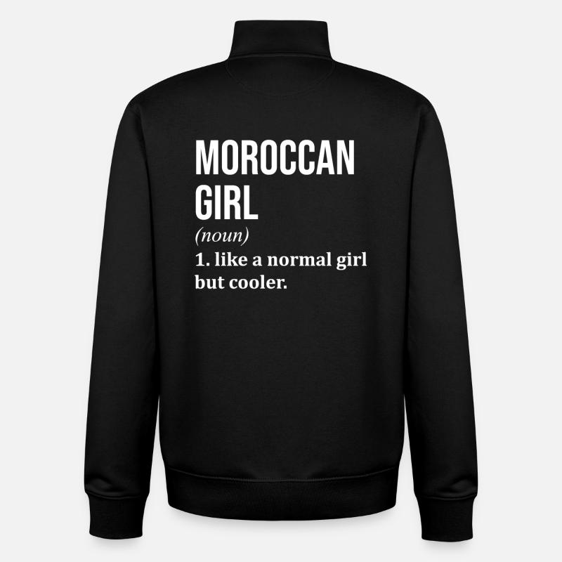 Marokko - Unisex Organic Zip Sweatshirt von Stanley/Stella - Schwarz