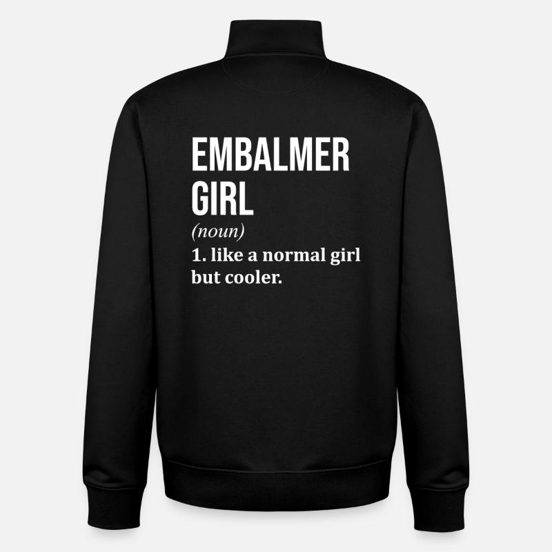 Embalming - Unisex Organic Zip Sweatshirt by Stanley/Stella - black
