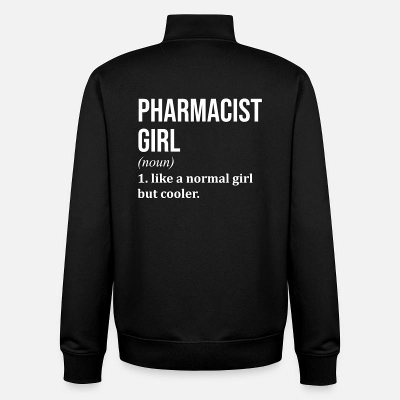 pharmacie - Sweat zippé unisexe en coton bio Stanley/Stella - noir