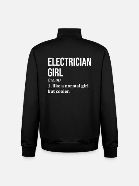 Electrician Electrician Electrician - Unisex Organic Zip Sweatshirt by Stanley/Stella - black