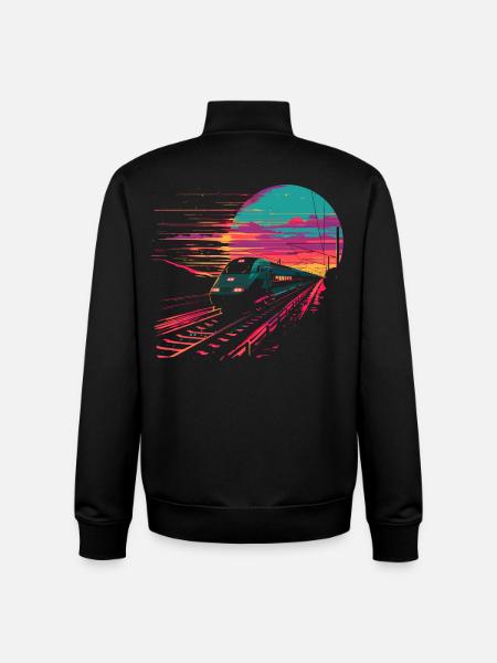 Eisenbahn - Unisex Organic Zip Sweatshirt von Stanley/Stella - Schwarz