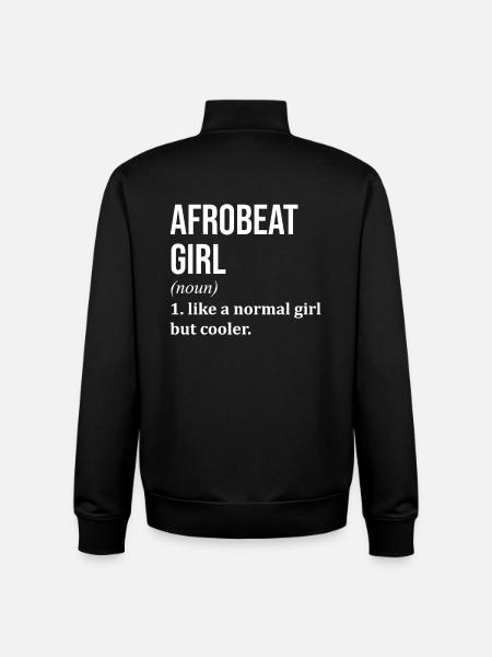 Afrobeat Afrobeat Afrobeat - Sweat zippé unisexe en coton bio Stanley/Stella - noir