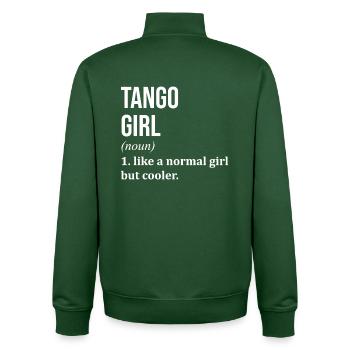 Tango - Unisex Organic Zip Sweatshirt by Stanley/Stella - bottle green - Back - AI Model Male 185 dark (185cm)