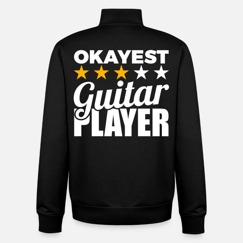Durchschnittlicher Gitarrist - Unisex Organic Zip Sweatshirt von Stanley/Stella - Schwarz