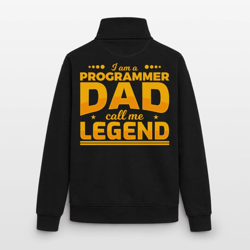 Programmer Father Unisex Organic Zip Sweatshirt by Stanley/Stella