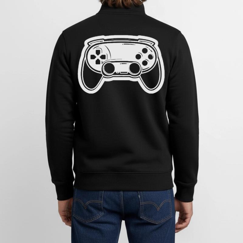 Videospiel Controller Zeichnung Unisex Organic Zip Sweatshirt von Stanley/Stella