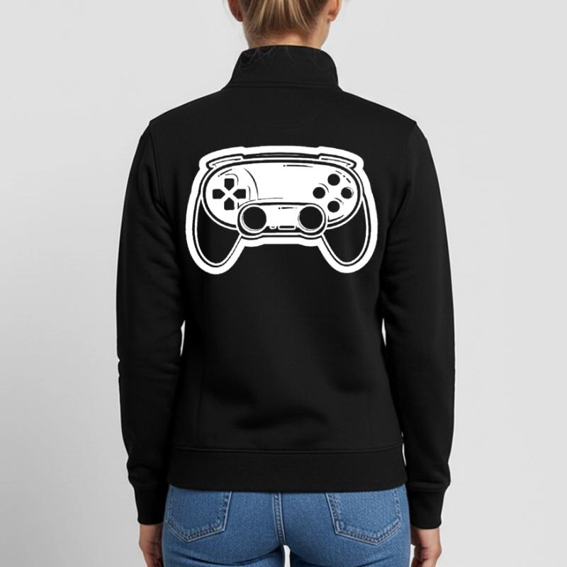 Videospiel Controller Zeichnung Unisex Organic Zip Sweatshirt von Stanley/Stella