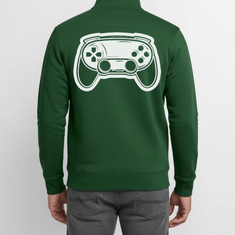 Videospiel Controller Zeichnung Unisex Organic Zip Sweatshirt von Stanley/Stella