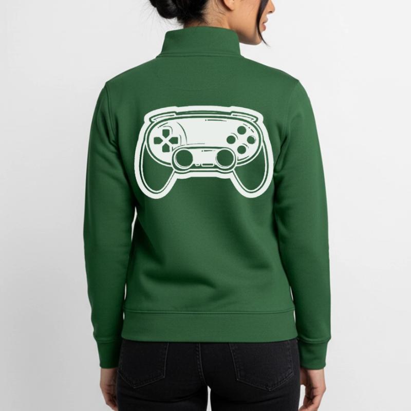 Videospiel Controller Zeichnung Unisex Organic Zip Sweatshirt von Stanley/Stella