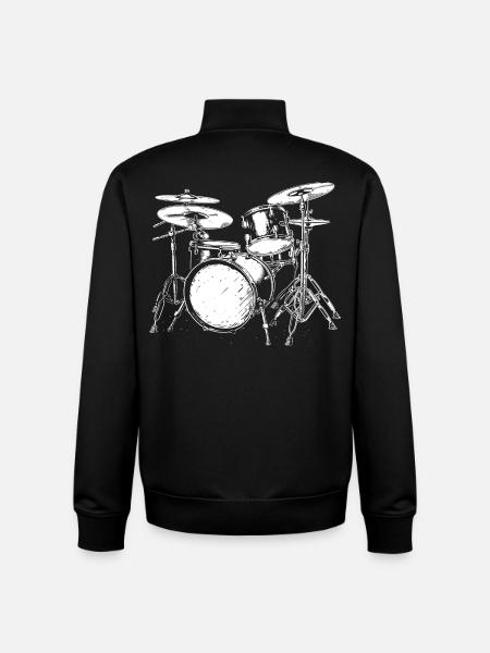 Trapset Sketch - Unisex Organic Zip Sweatshirt by Stanley/Stella - black