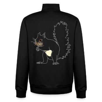 Eichhörnchen lineart - Unisex Organic Zip Sweatshirt von Stanley/Stella - Schwarz - Hinten - AI Model Male 185 light (185cm)