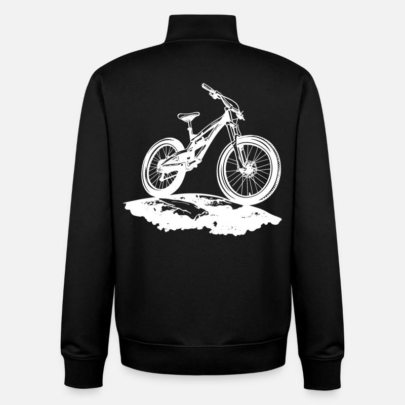 Mountainbiker - Unisex Organic Zip Sweatshirt von Stanley/Stella - Schwarz