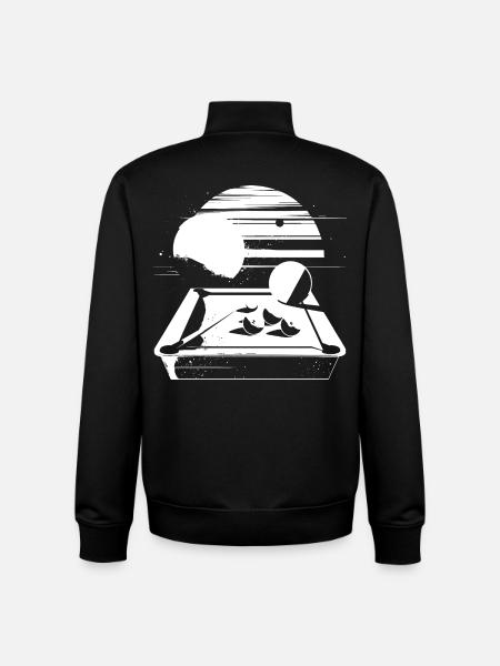 Billiard Graphics - Unisex Organic Zip Sweatshirt by Stanley/Stella - black