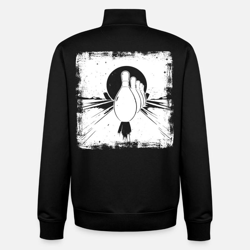 Bowling Pins - Unisex Organic Zip Sweatshirt von Stanley/Stella - Schwarz
