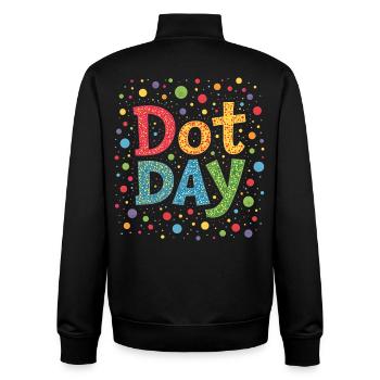 DOT-TAG - Unisex Organic Zip Sweatshirt von Stanley/Stella - Schwarz - Hinten - AI Model Male 185 light (185cm)