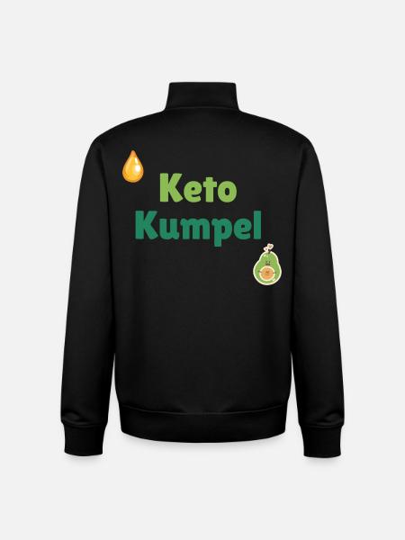 Keto Buddy - Unisex Organic Zip Sweatshirt by Stanley/Stella - black