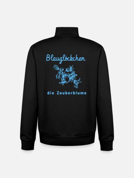 Bluebell the magic flower - Unisex Organic Zip Sweatshirt by Stanley/Stella - black