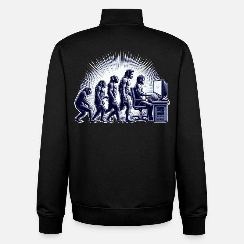 GAMING EVOLUTION - Unisex Organic Zip Sweatshirt von Stanley/Stella - Schwarz