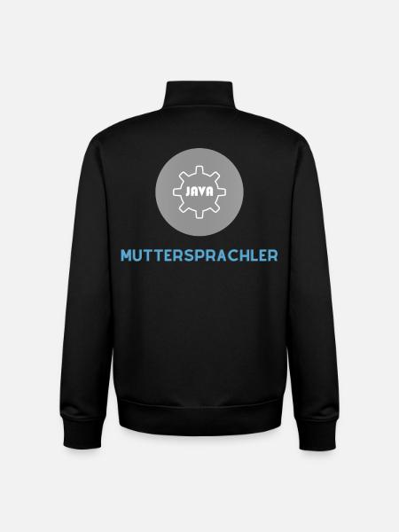 Locuteur natif : JavaScript Edition - Sweat zippé unisexe en coton bio Stanley/Stella - noir