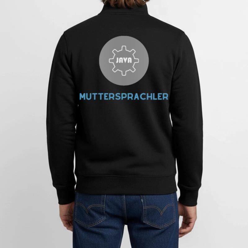 Muttersprachler: JavaScript Edition Unisex Organic Zip Sweatshirt von Stanley/Stella