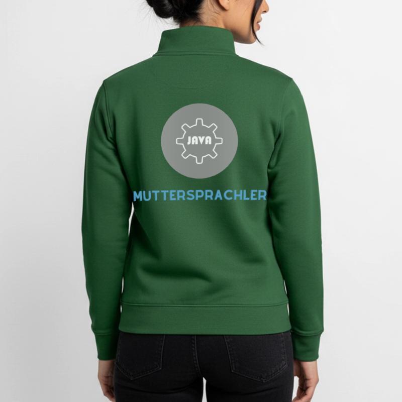Native speaker: JavaScript Edition Unisex Organic Zip Sweatshirt by Stanley/Stella