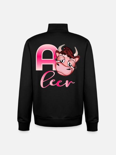 ERSCHÖPFUNG STRESS KUH - Unisex Organic Zip Sweatshirt von Stanley/Stella - Schwarz