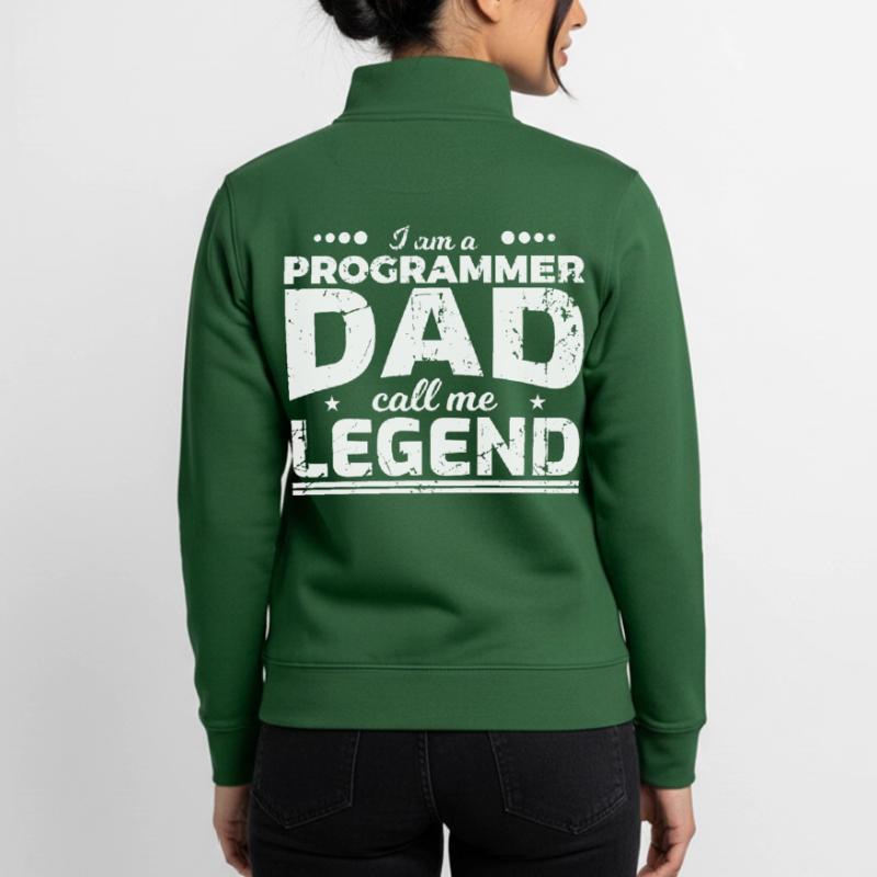 Coder Papa Unisex Organic Zip Sweatshirt von Stanley/Stella