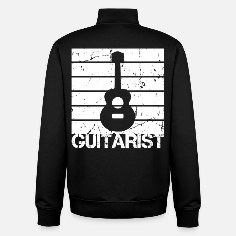 Guitarist - Unisex Organic Zip Sweatshirt von Stanley/Stella - Schwarz