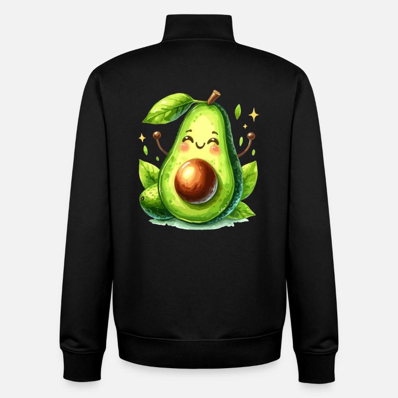 Avocat Drôle Optimisme Positif Cadeau - Sweat zippé unisexe en coton bio Stanley/Stella - noir