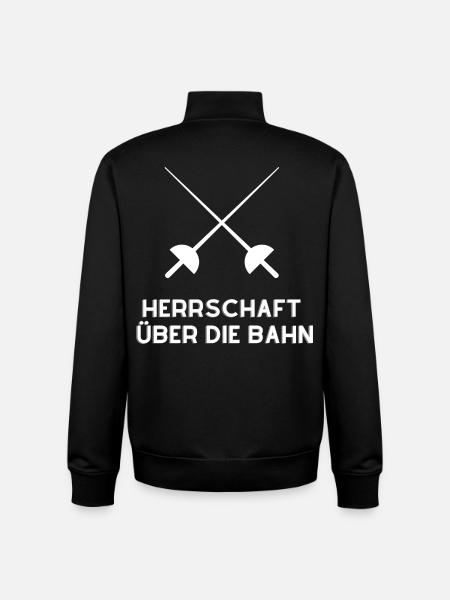 Domination on the fencing track - Unisex Organic Zip Sweatshirt by Stanley/Stella - black