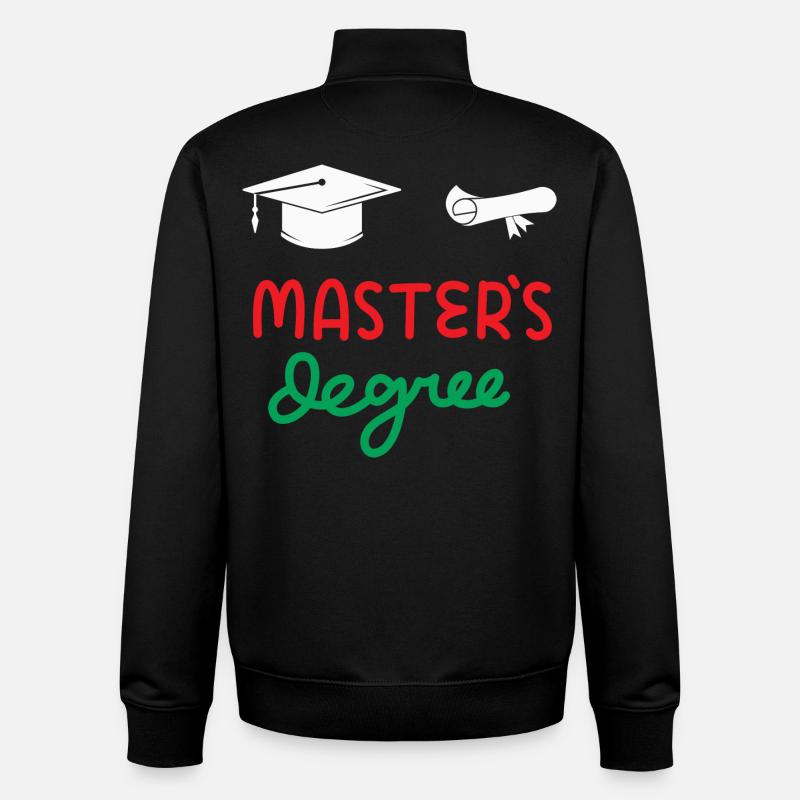 Master-Abschluss - Unisex Organic Zip Sweatshirt von Stanley/Stella - Schwarz