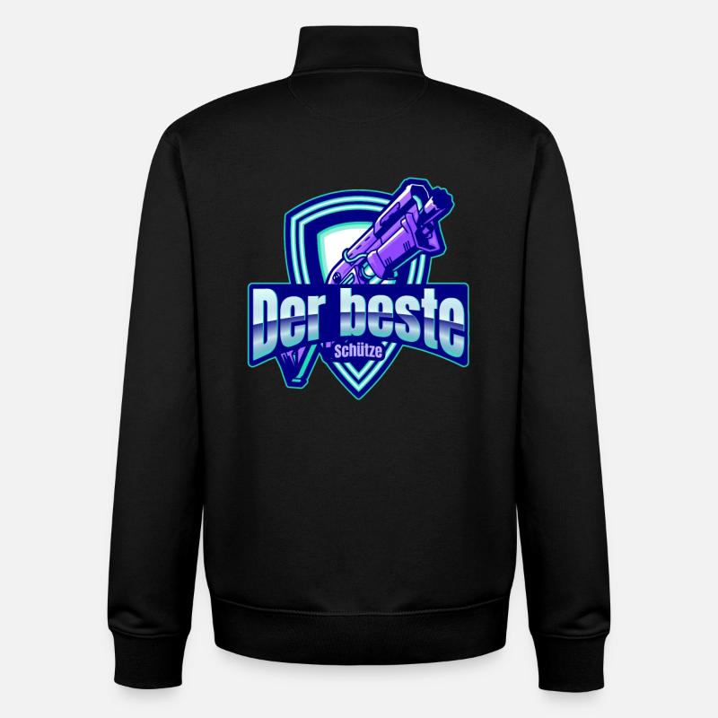 Der beste Schütze - Unisex Organic Zip Sweatshirt von Stanley/Stella - Schwarz