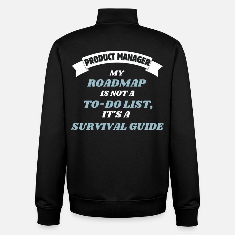 Product Manager - Roadmap - Unisex Organic Zip Sweatshirt von Stanley/Stella - Schwarz
