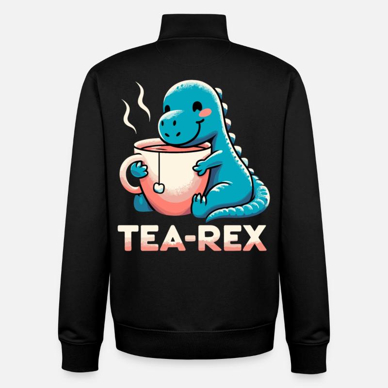 Tee Rex Tee-Rex Teetrinker Geschenk - Unisex Organic Zip Sweatshirt von Stanley/Stella - Schwarz
