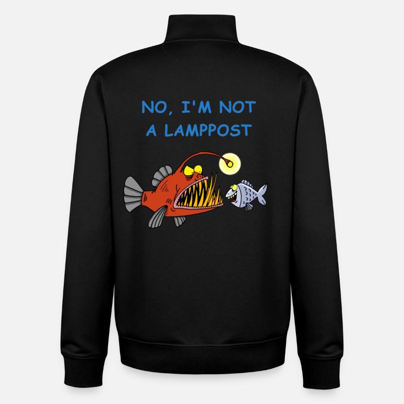 Poisson des abysses - Sweat zippé unisexe en coton bio Stanley/Stella - noir
