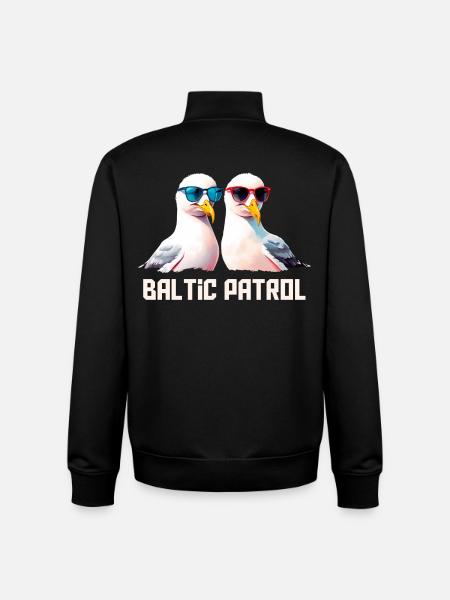 Baltic Patrol Seagulls - Unisex Organic Zip Sweatshirt by Stanley/Stella - black