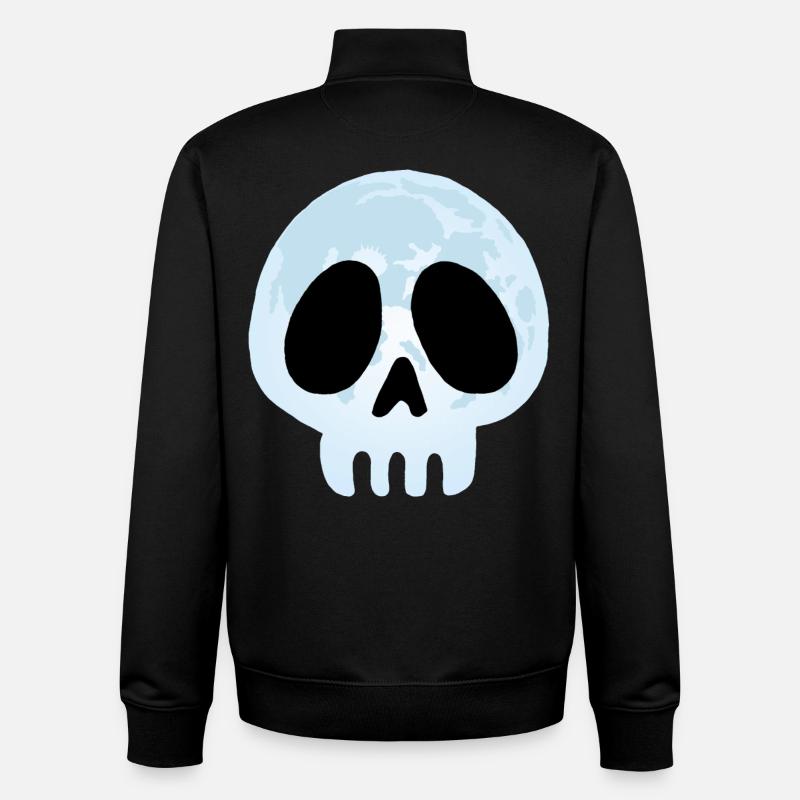 Schädel des Mondes - Unisex Organic Zip Sweatshirt von Stanley/Stella - Schwarz