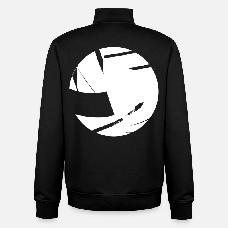 Volleyball Comic Look - Unisex Organic Zip Sweatshirt von Stanley/Stella - Schwarz