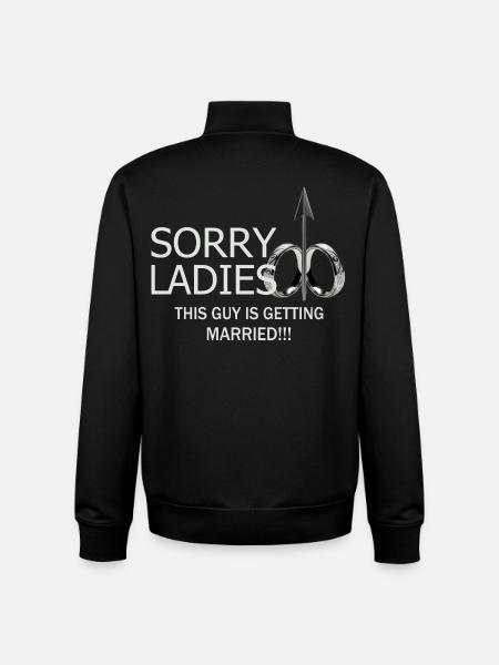 Man will marry - Unisex Organic Zip Sweatshirt by Stanley/Stella - black