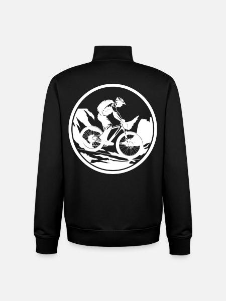 Cyclist - Unisex Organic Zip Sweatshirt by Stanley/Stella - black